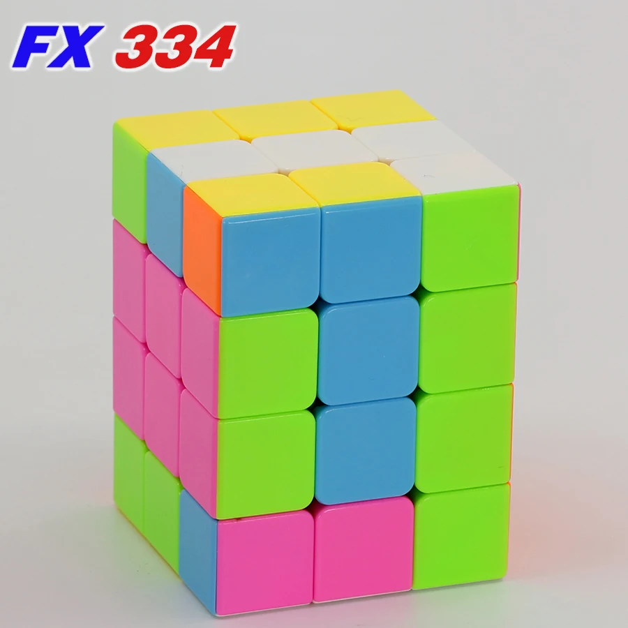 

Magic Cube FanXin Puzzle 3x3x4 Cube 334 Stickerless Educational Speed 3*3*4 Twist Wisdom Puzzle Game 433 4x3x3 Magical Cubo Toy