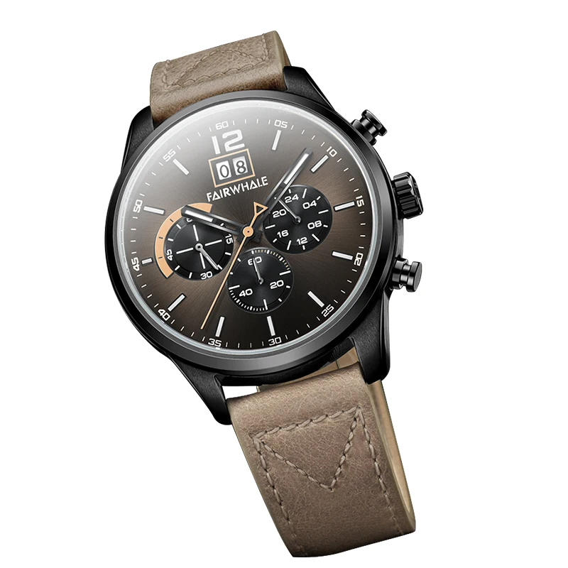 

Top brand luxury quartz watch men upgrades fashion personalized chronograph watches mens dial printing bracelet wristwatches