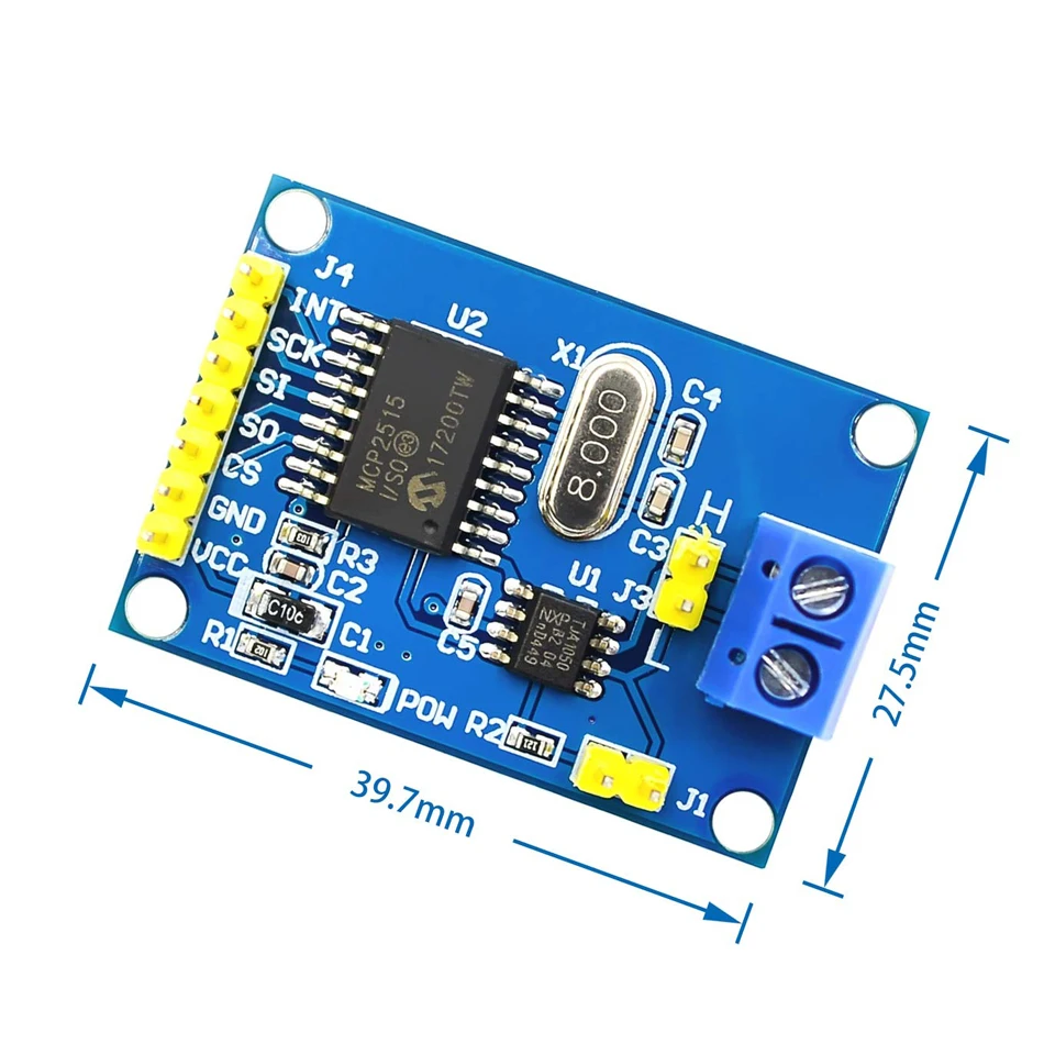 MCP2515 CAN Bus модуль TJA1050 приемник SPI для 51 arduino Diy Kit MCU контроллер рычага|Интегральные
