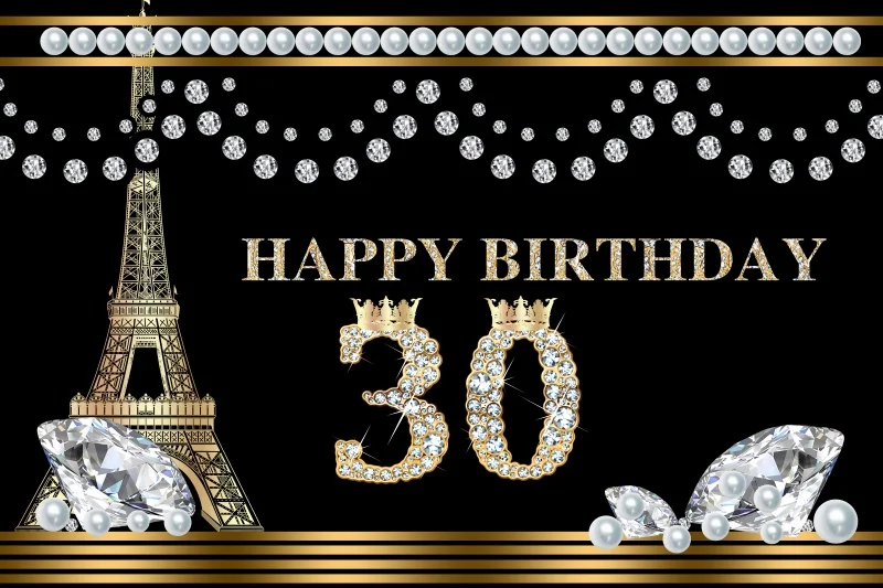 NZY06236 Photo Backdrops Happy Women Fabulous Birthday Party 30 40 50th High Heels Party Banner Photo Backgrounds Photocall Photo Studio - Цвет: NZY06236