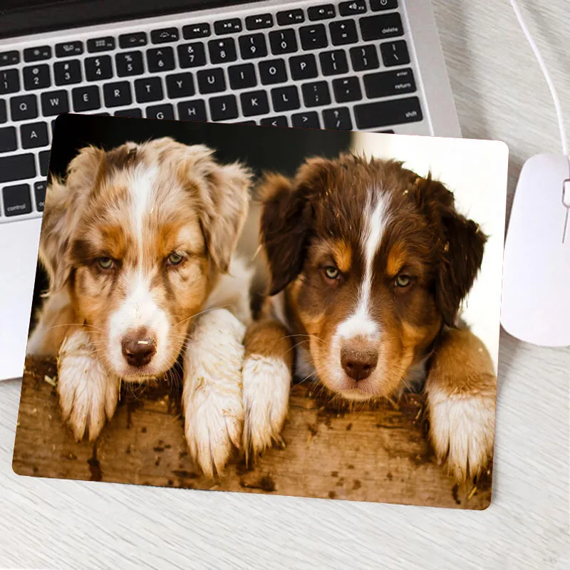 

Custom Skin Cute Dog Gaming Keyboard Mouse Durable Desktop Mousepad Size for 18x22cm 25x29cm Rubber Rectangle Mousemats