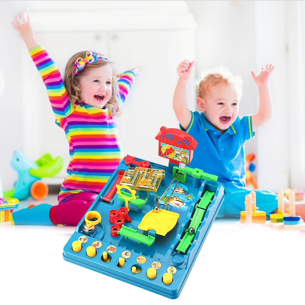 

Puzzle Maze Toys Children Challenge Maze Track Tabletop Board Game Educational Thinking Hand-Eye Coordination Motor Skills Toy