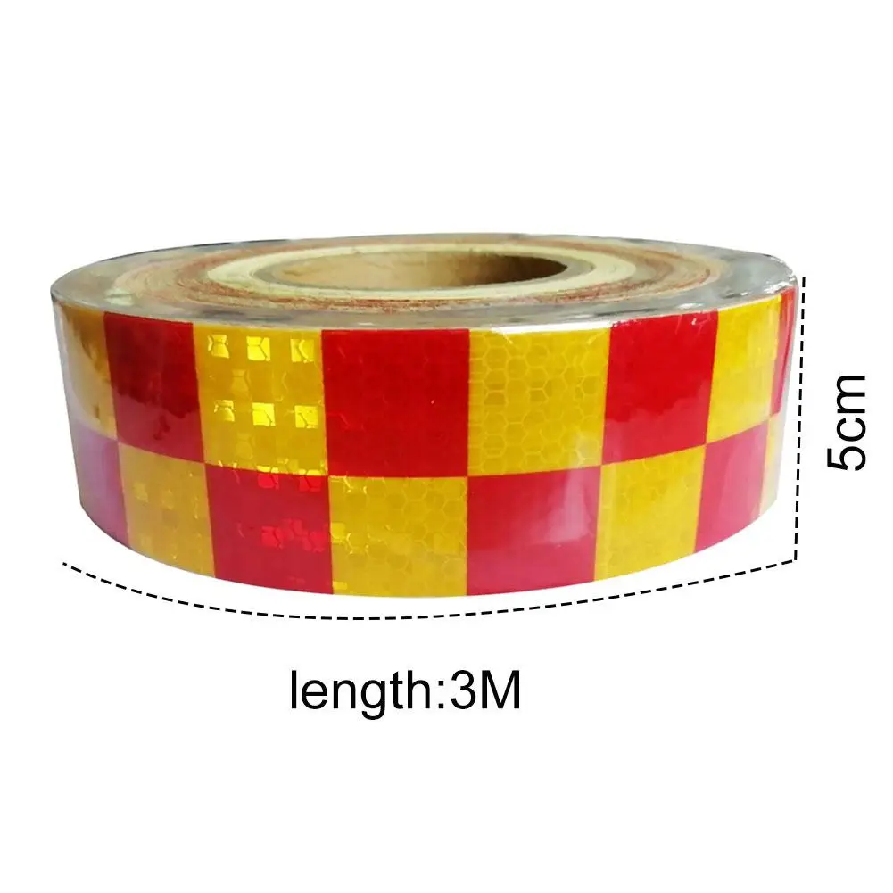 

5cm*3m Car Stickers Crystal Color Cars Reflective Strips Two-color Warning Body Reflective Stickers Decal Film Car Styling