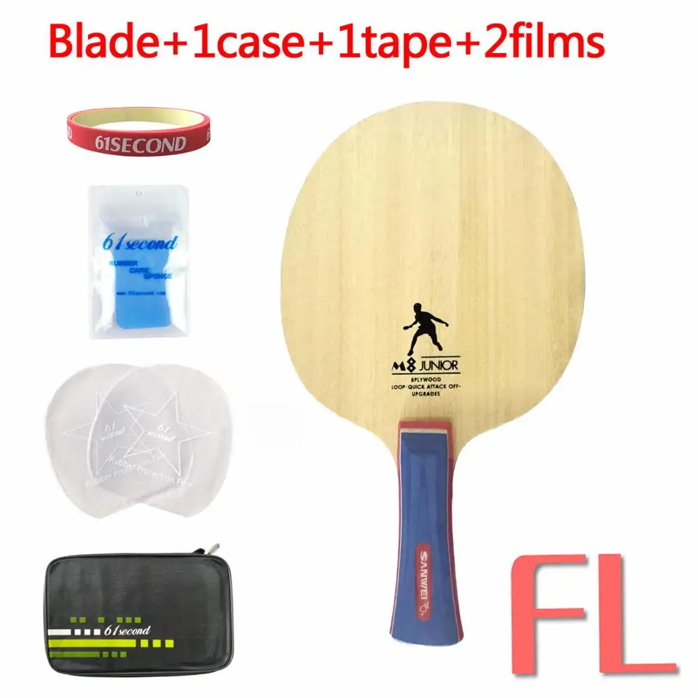 Sanwei M8 профессиональная 5 деревянных лезвий для настольного тенниса для пинг-понга ракетка для настольного тенниса - Цвет: FL long handle