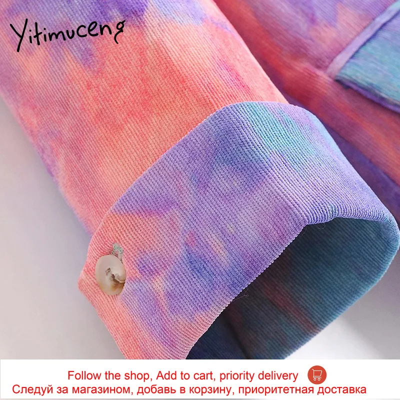 

yitimuceng women blazers and jackets office outerwear womens blazers 2020 Elegant Fashion notched coat print Casual New blazers