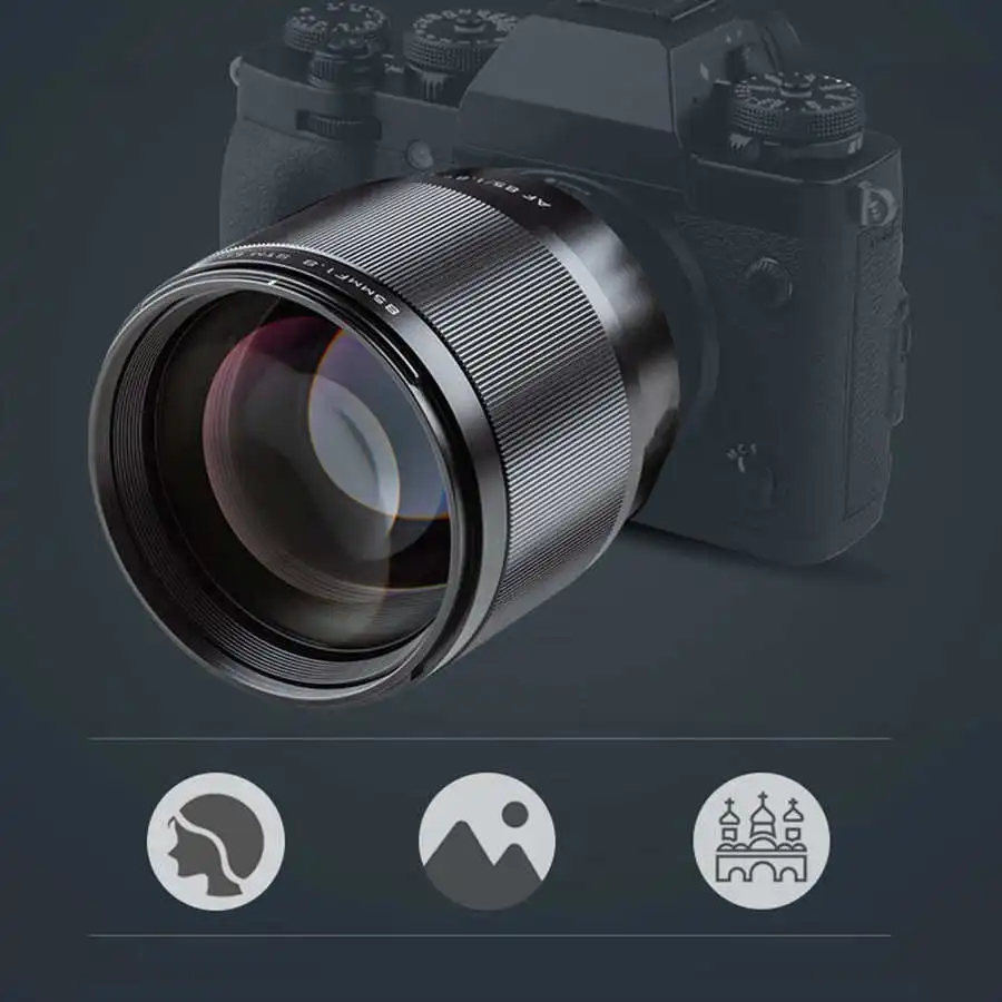 VILTROX 85 мм F1.8II STM XF автофокусировочный портретный объектив для беззеркальной