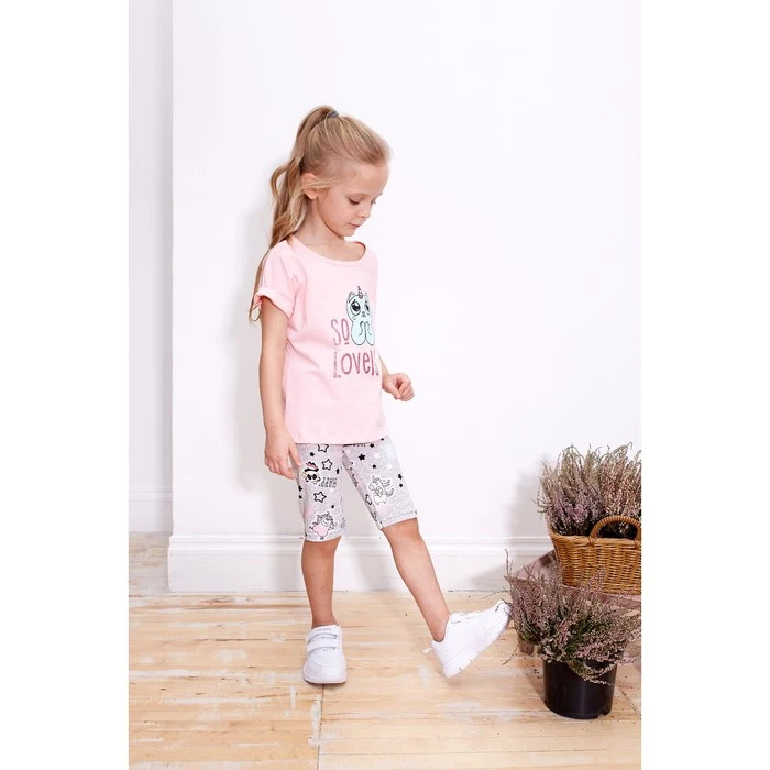 Шорты велосипедки для девочки KAFTAN р.32 (110 116) серый|Женские шорты| |