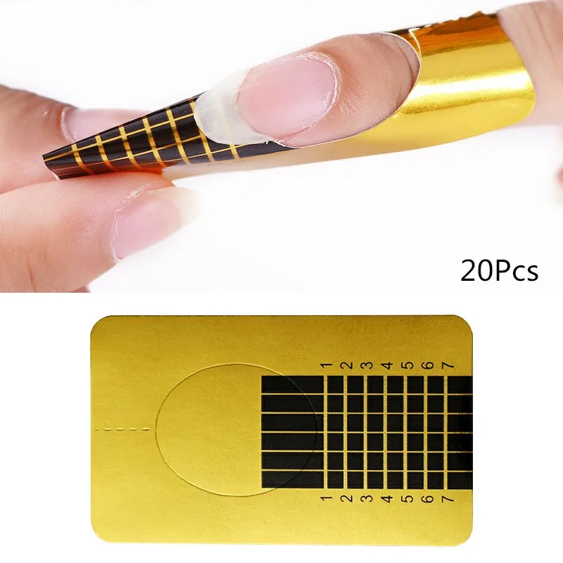 20 шт. быстрое строительство форма для ногтей формы дизайн полиуф гель инструмент