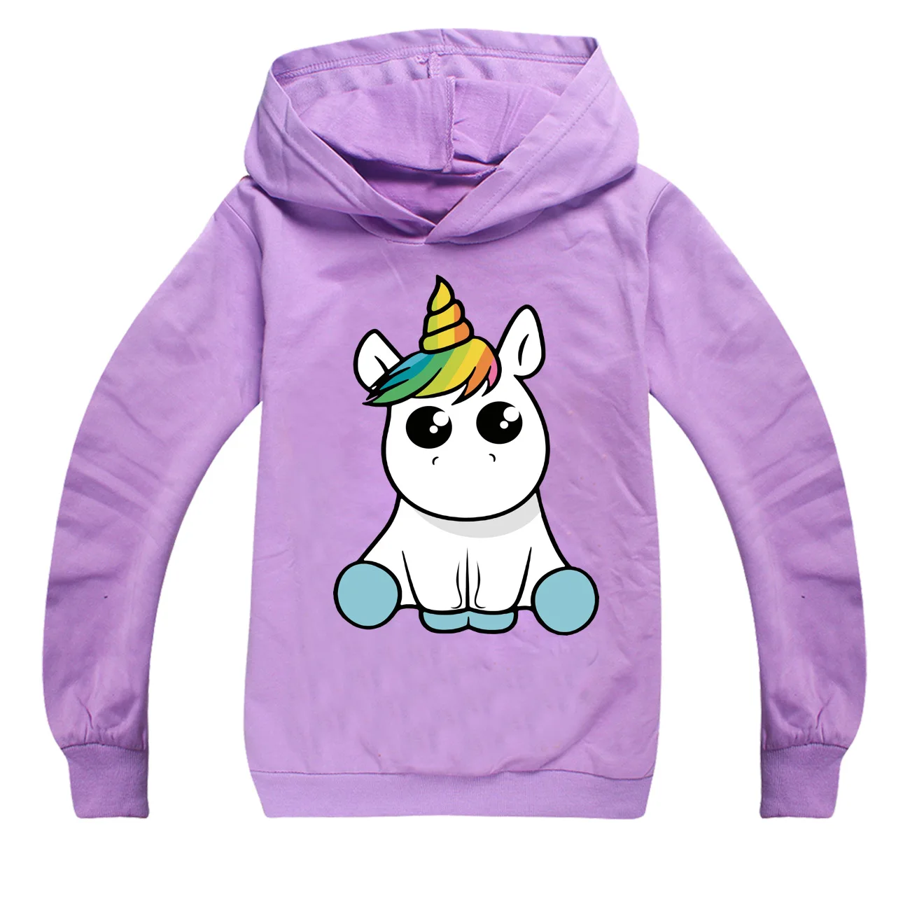 New Lovely Toddler Boys Girls Tops Children Cartoon Unicorn Cotton Hoodies Spring Long Sleeve Sport pullover Sweatshirt For kids
