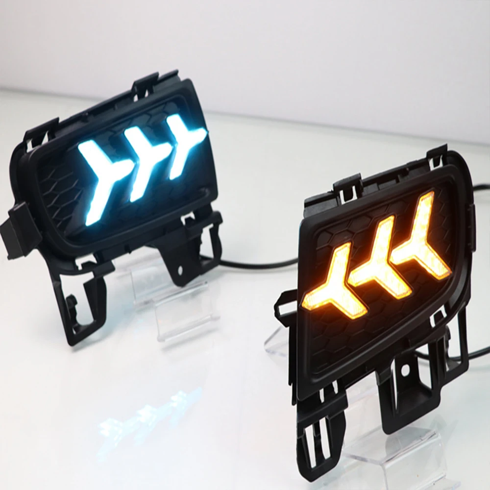 2pcs For Mazda 6 Mazda6 2006 2007 2008 2009 LED DRL Daytime Running Light Daylight Waterproof with yellow Signal | Автомобили и