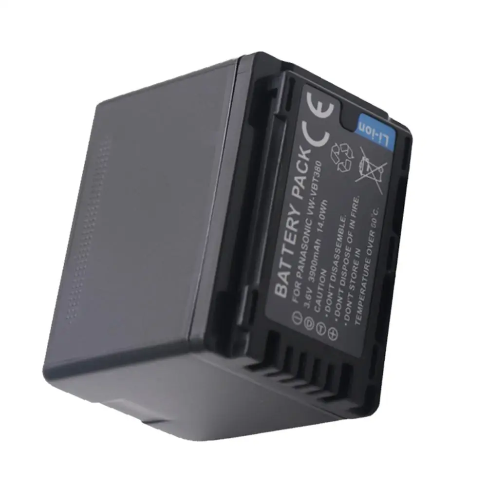1 шт. 3900 мА/ч, VW-VBT380 VWVBT380 VW VBT380 Батарея для цифрового фотоаппарата Panasonic HC-V110, HC-V130 HC-V160, HC-V180, HC-V201, HC-V250, HC-V260