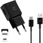 Быстрое Адаптивное Зарядное устройство USB Type-C кабель для зарядки и синхронизации для Samsung S10 A40 Note 10 Moto G6 Huawei P20 Lite Mate 10 20 Honor 10 черный