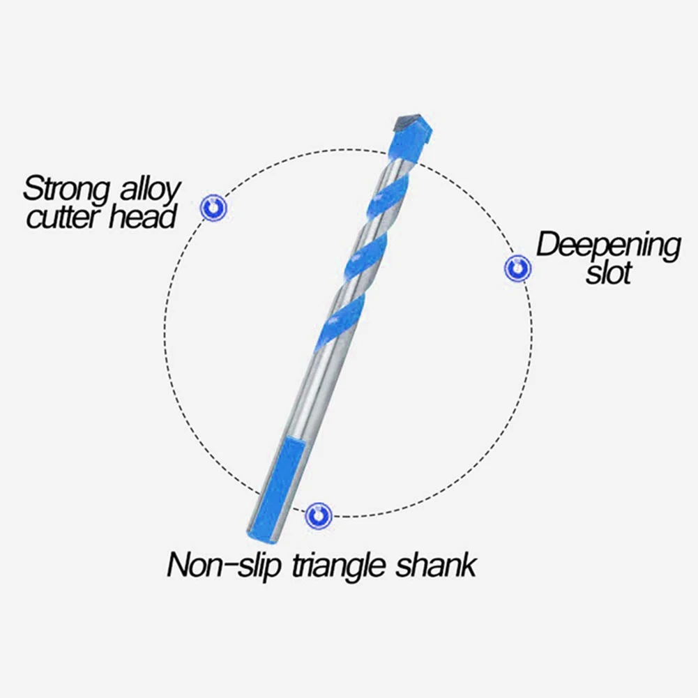 

6-12mm Triangle Drill Bits Drill Bit Set Carbide Tip Set 10 Pcs Pack of 10