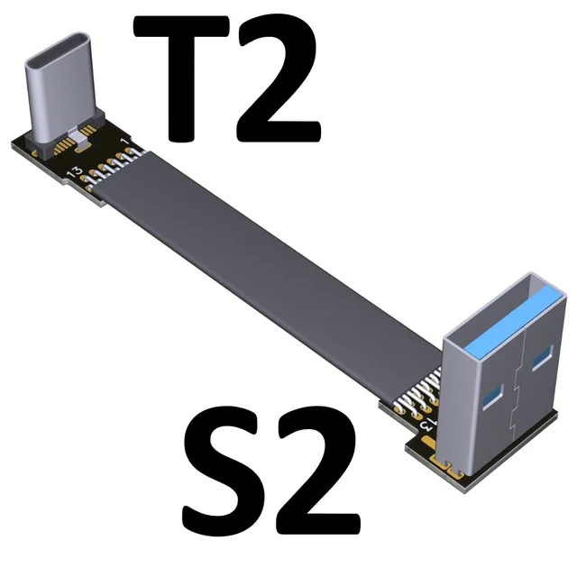 Кабель USB 3.0 Type-A (штекер)/USB 3.1 Type-C (штекер) для синхронизации данных и зарядки FPC FPV