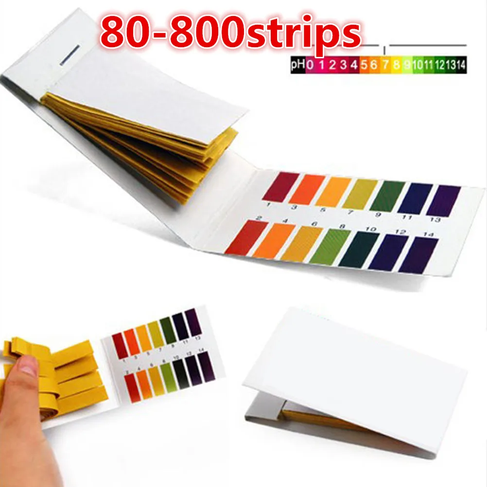 

80-800Strips PH Test Strips Full PH Meter PH Controller 1-14st Indicator Litmus Paper Kit For Watery Cosmetics Urine Soil