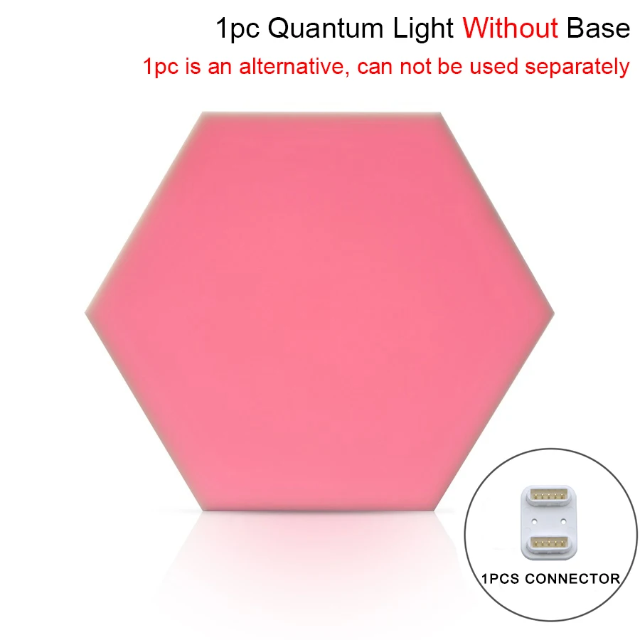 1pc Without Base Lifesmart DIY квантовый Ночной светильник, Геометрическая сборка, USB ночник, умное приложение, голосовое управление для Google Home, Amazon Alexa, лампа - Испускаемый цвет: 1pc Without Base