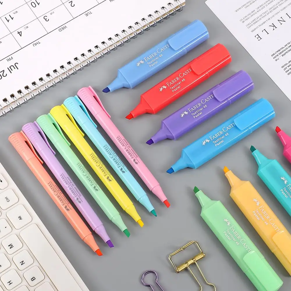 Германия 1 шт. флуоресцентная пигментная ручка Faber Castell текстильная подкладка