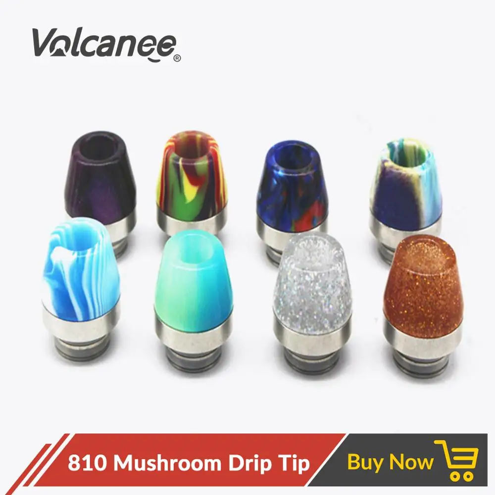 Мундштук Volcanee 810 каучуковый из нержавеющей стали с широким отверстием мундштук