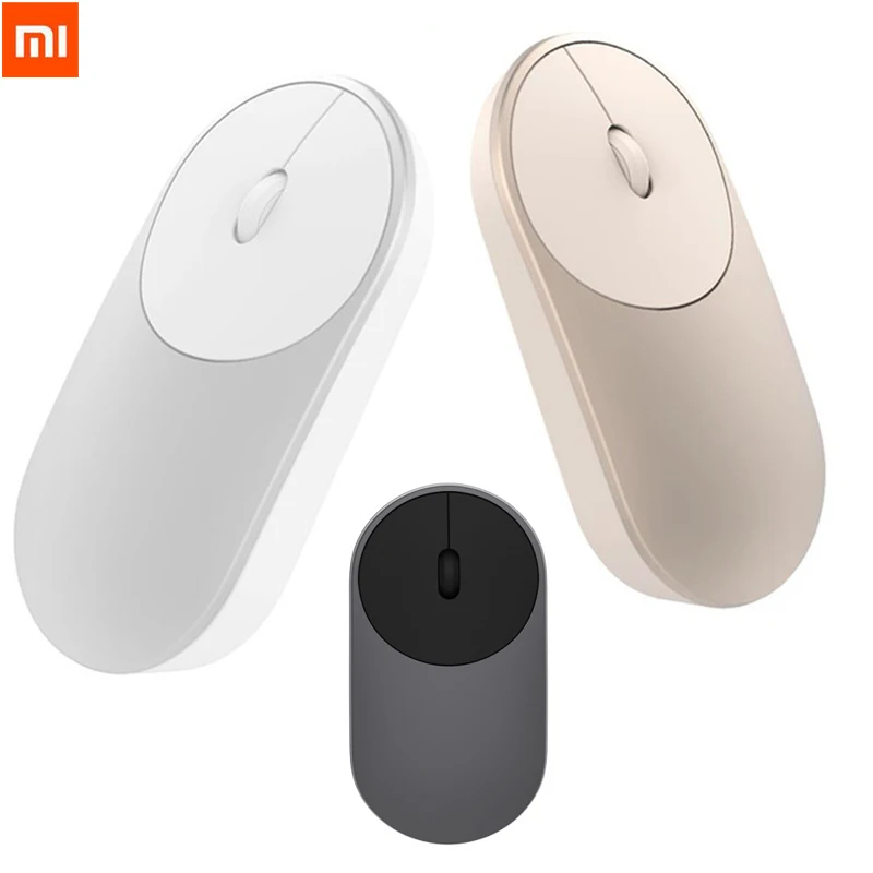 3 вида цветов Xiaomi Мини Беспроводная мышь алюминиевого сплава ABS Поддержка 2 4 ГГц