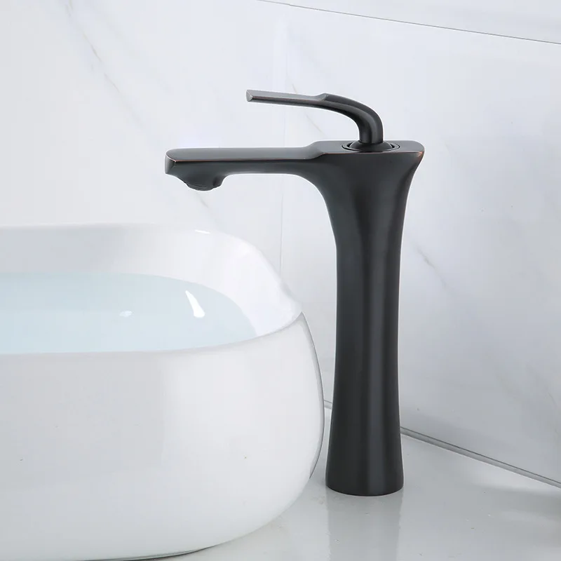 Смеситель для ванной комнаты в скандинавском стиле полностью медный цвет