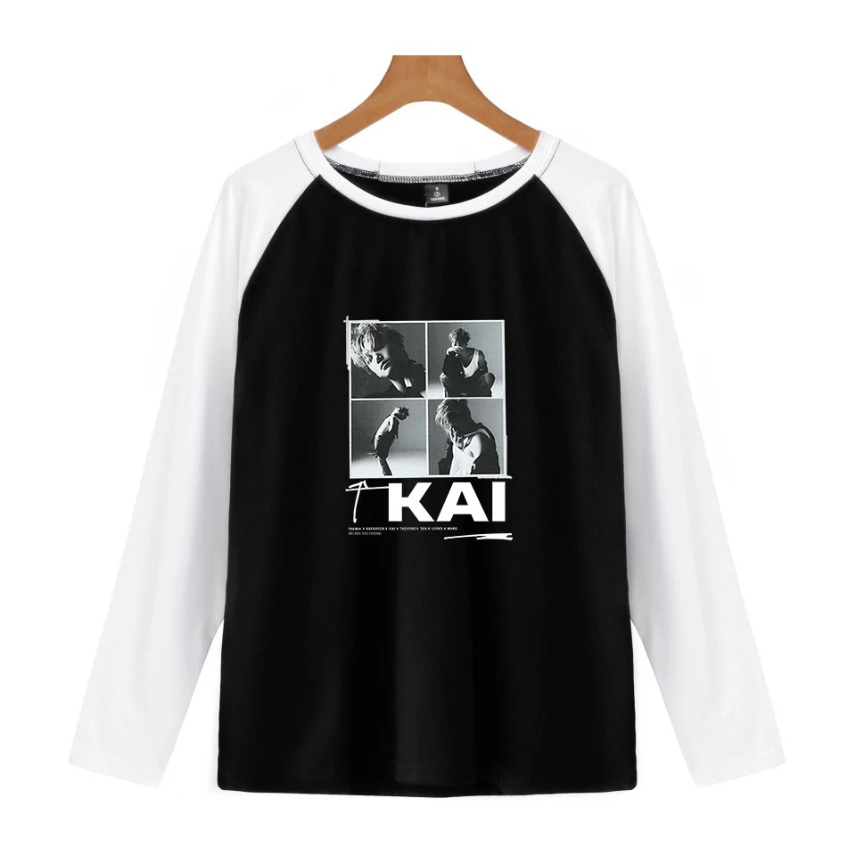 Комбинированная футболка SuperM Kpop Мужская/женская одежда в стиле Харадзюку