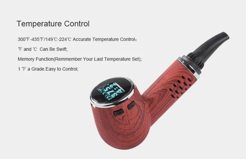 TAPHOO PipeVape лучшая портативная электронная сигарета сухой травы vape ручка Труба Форма e труба сухой травы испаритель