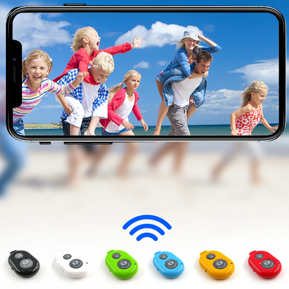 

Remote Shutter Release Self-Timer Bluetooth-compatible Controls Camera Monopod Photo Wireless Button Selfie for Phone Portable