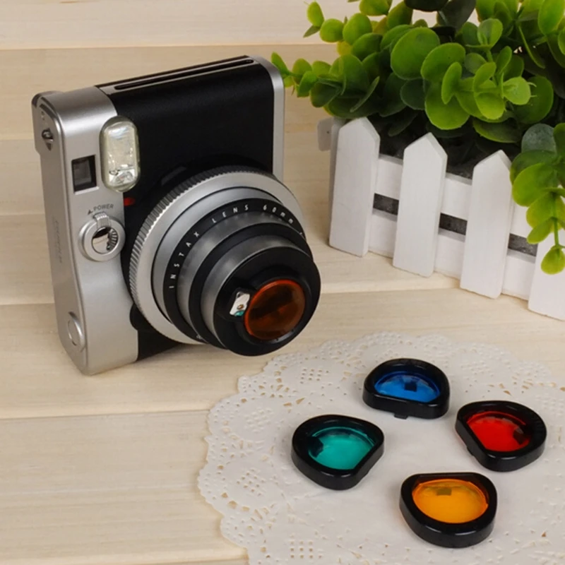 SIV 4 шт цветной Комплект фильтров для объектива Fujifilm Instax Mini 90 пленка камеры Новая