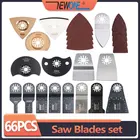 NEWONE 66 шт.компл. древесно-Металлические Пластиковые Осциллирующие многофункциональные пильные диски для ремонта электроинструментов как Fein multimaster,Dremel