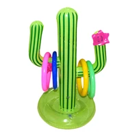 inflatable cactus ring toss game ferrules floating pool toy classic beach party supplies outdoor children intelligence game