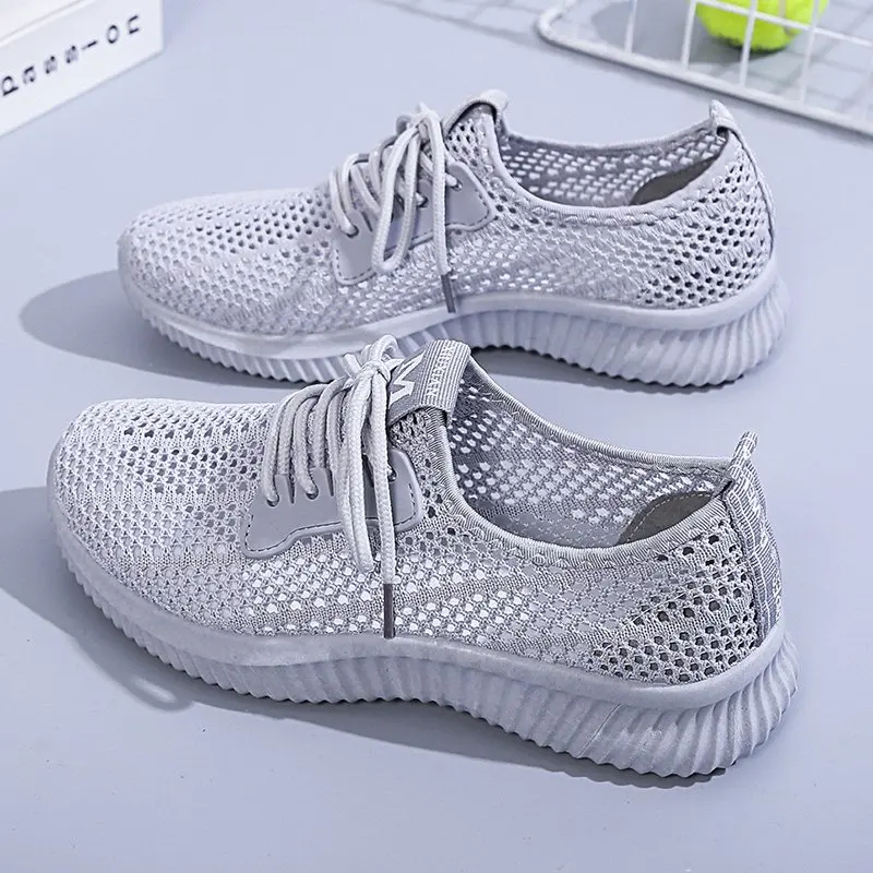 

Female Shoes 2021 New Hot Sale Walking Sneaker Ladies Mesh Breathable Running Comfortable Women's Sports Shoes Zapatillas Mujer