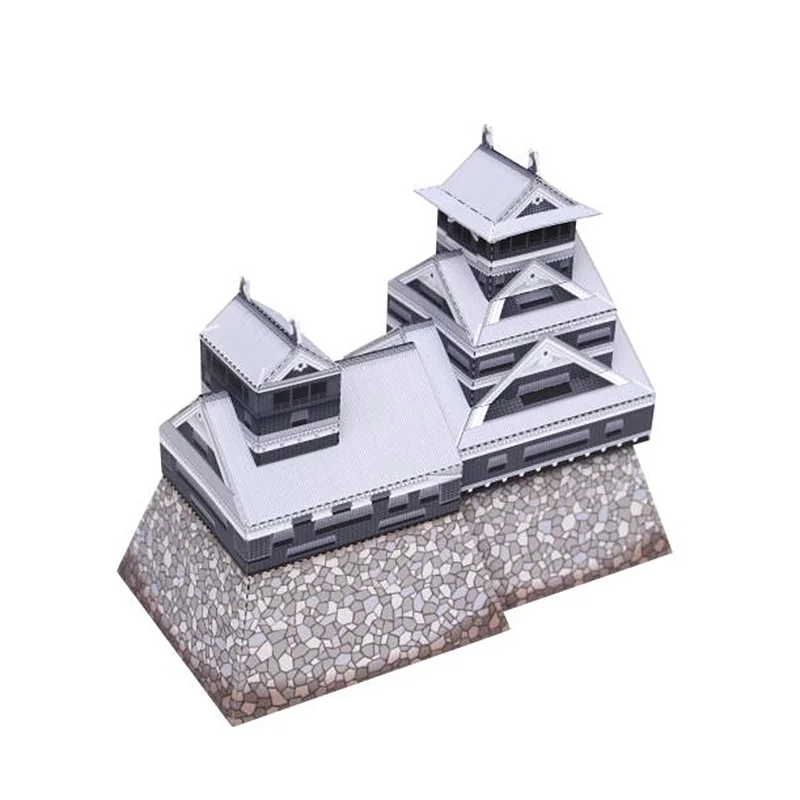 Японский замок Кумамото складная Мини 3D бумажная модель дома бумажные изделия