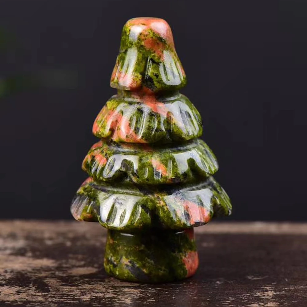 

Big Size Natural Quartz Crystal Christmas Tree Hand Carved Fluorite Tree Healing Crystal Stone Christmas Gifts Home Decoration
