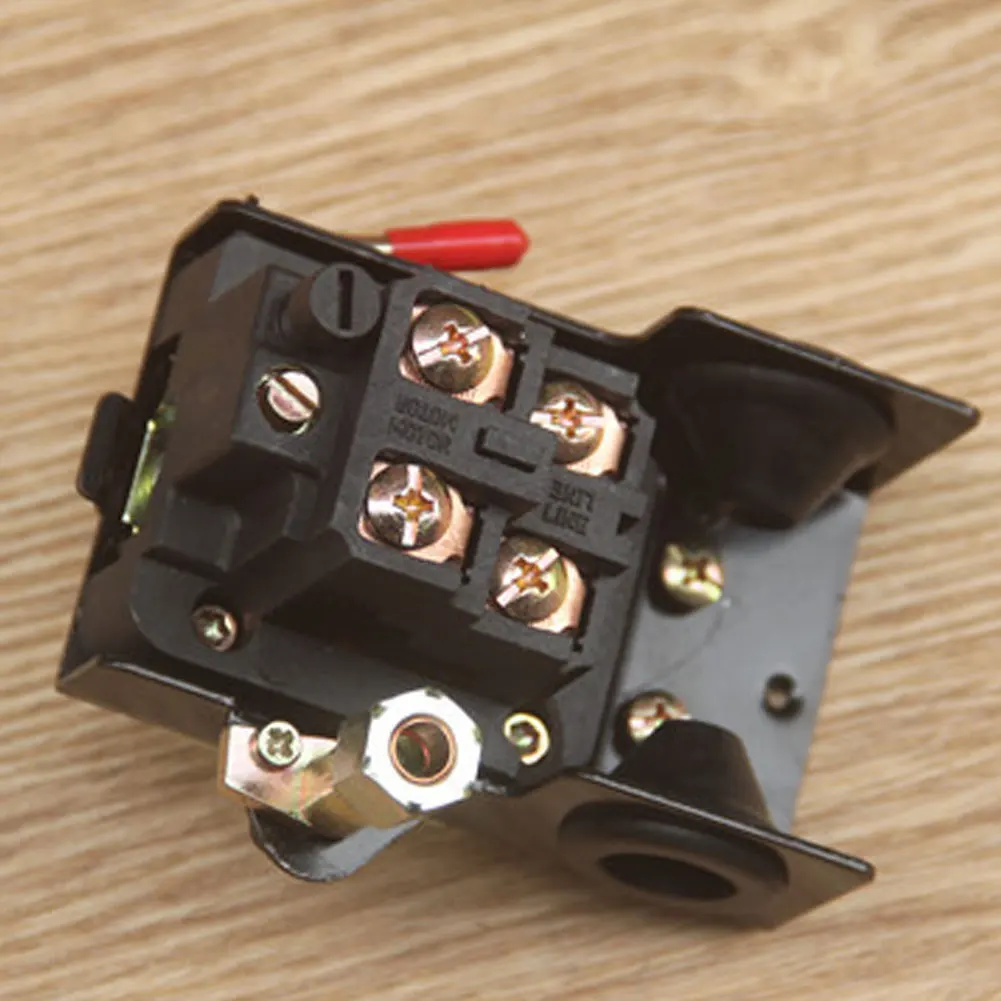 

Air Compressor Control Valve Pressure Pump Switch Control Valve 4-Port 5-8Kg with Lever Compressor Replacement Gauge Hardware