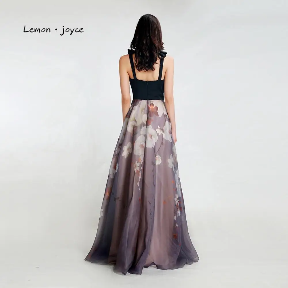 Lemon joyce черные вечерние платья 2020 Новое поступление сексуальные иллюзионные с