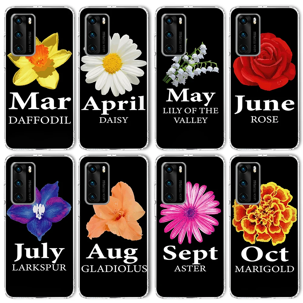 

Moonflower Cute Case for Huawei P40 P30 P20 Mate 30 20 Pro Lite Case for Honor 30 30S 20 10 Lite Pro P Smart 2020 2021 Silicone