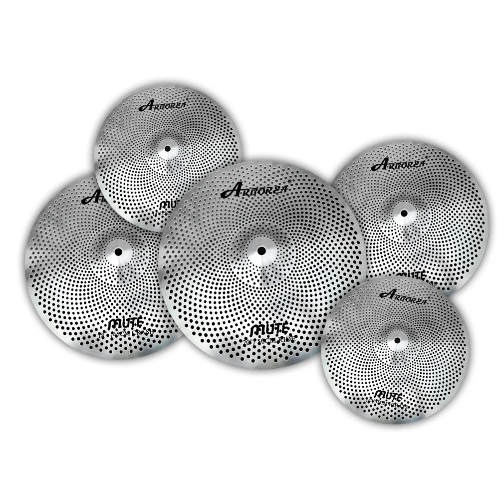 

Wholesale cheap price Arborea Mute Cymbal Set (8" splash 10" splash 13" HH 14" Crash 16"+18" Crash 20" ride China 16"+18" )