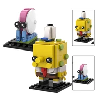 cartoon anime figures sponged babe brickheadz and garyed model moc building blocks diy brick heads decor toys for children gift
