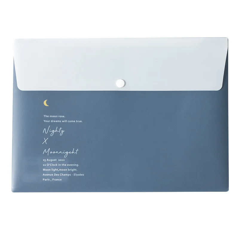 

A4 File Bag File Storage Bag Large Capacity Data Bag Document Organizer Storage Bag Office School Stationery