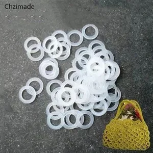 Lychee Life 200 шт.лот, плетеная вручную пластиковая круглая сумка для рюкзака, подушка, аксессуары для шитья, аксессуары для рукоделия