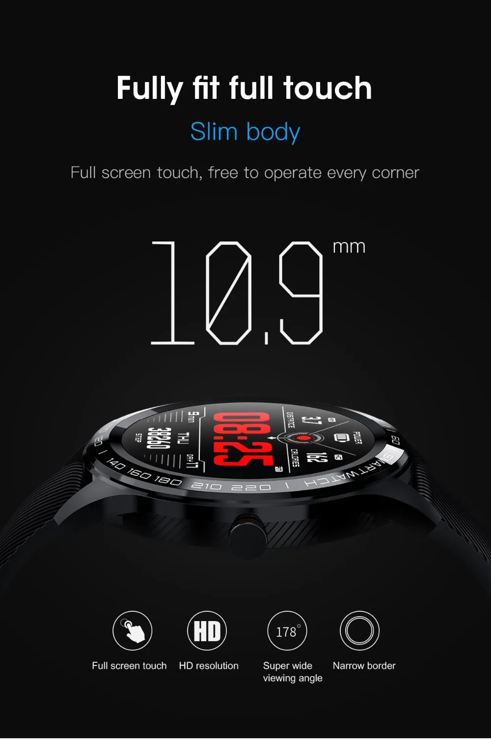 L9 Смарт часы человек IP68 Водонепроницаемый Bluetooth SmartWatch ЭКГ артериального давления сердечного ритма спортивные фитнес часы pk L5 L8 L7