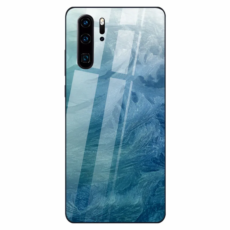 04 Цветной мраморный чехол для телефона huawei P30 P20 Lite Shookproof закаленное стекло чехол для mate 20 Lite Honor 9 10 Lite 8X MAX Nova 3 - Цвет: 04
