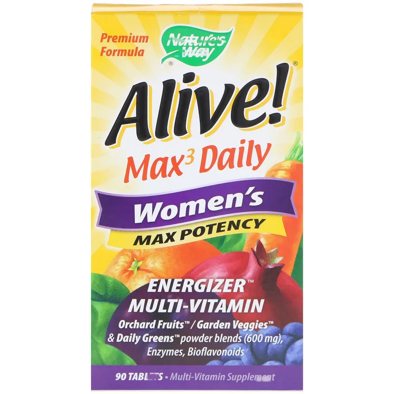 Alive!, Max3 Daily, Women s Multivitamin, 90 Tab