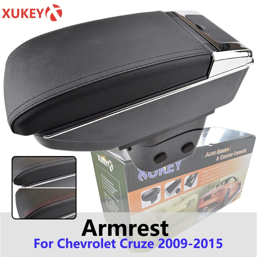 Xukey центральный подлокотник для Chevrolet Cruze 2009 2015 консоль Центр черный ящик хранения
