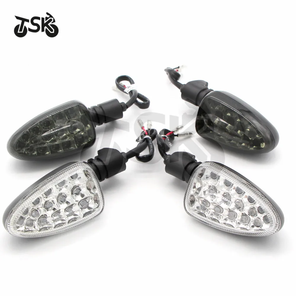 

Motorcycle Clear Turn Signal Indicator Light Lamp Fit for BMW F650GS F800S K1300S R1200R G450X R1200GS K1200R F800ST LED