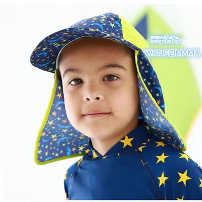 

Summer Baby Beach Caps SPF 50 + Anti UV Protection Sunscreen Hat Adjustable Boy Girl Panama Cap Child Accessories Swimming Hats