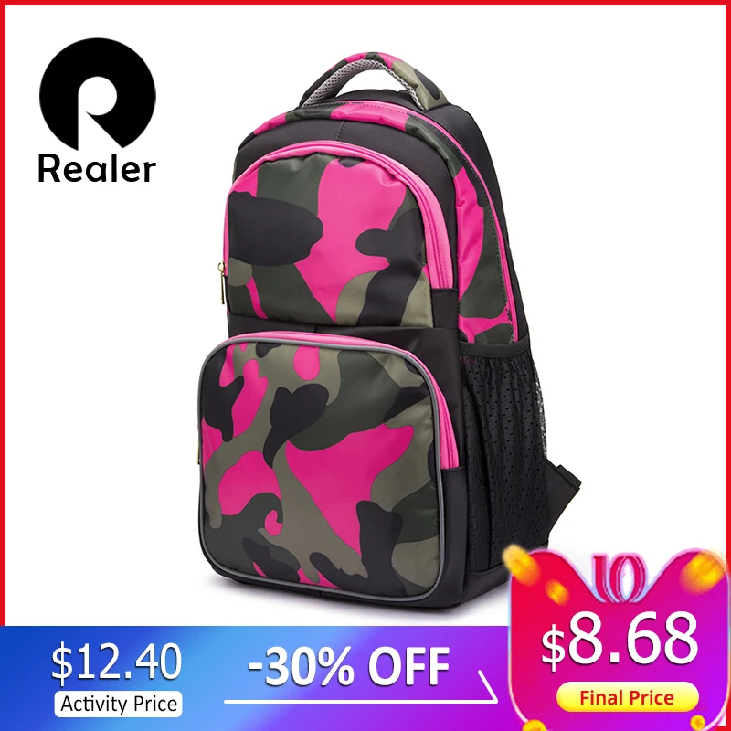 Камуфляжный походный рюкзак уличная унисекс дорожная сумка Oxford женский школьный