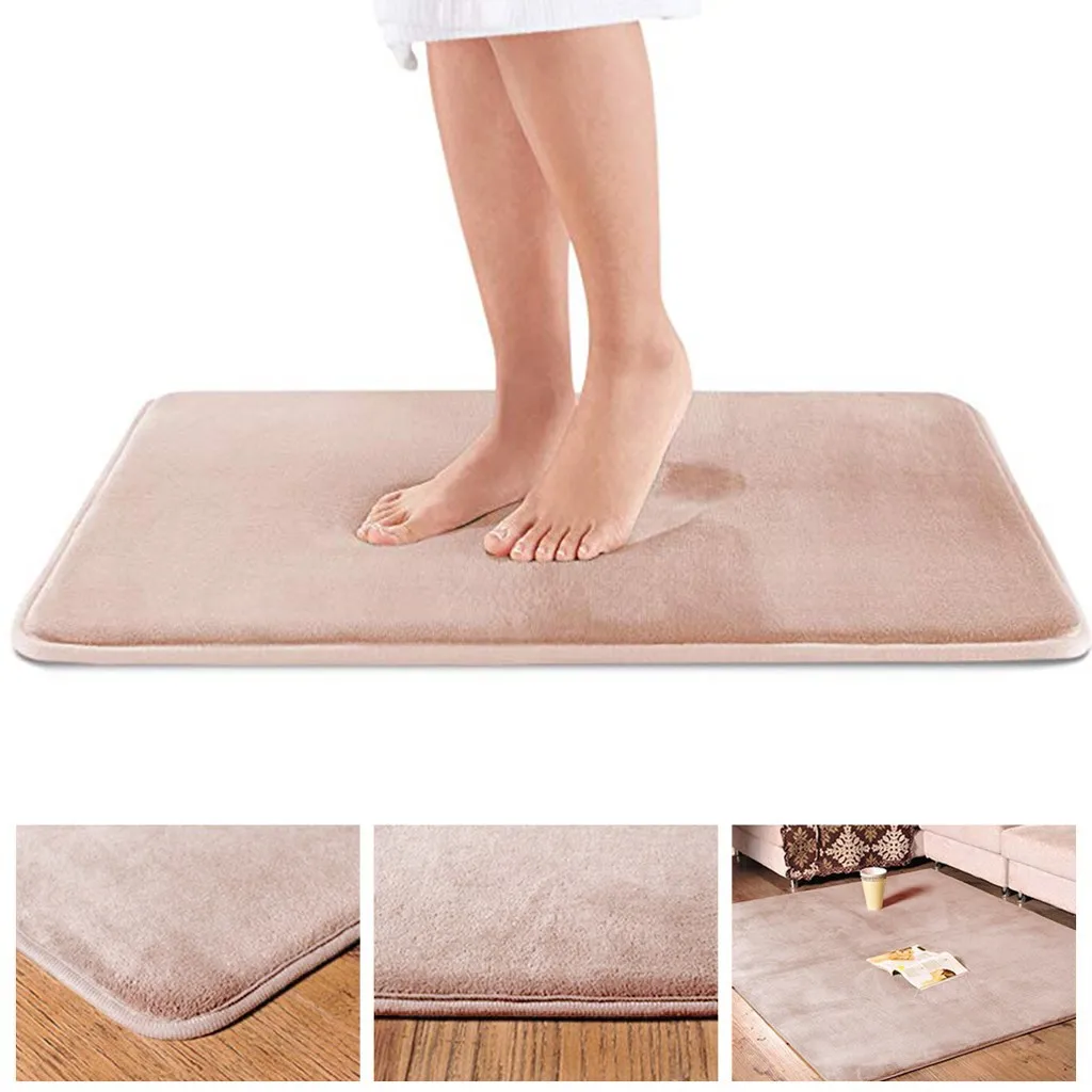 Memory Bath Mat Anti Slip Rug With Strong Carpet Water Absorption Shaggy Bathroom Kitchen Floor Tapis Salle De Bain | Дом и сад