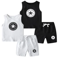 sport suit for boys casual childrens clothing boys sets soild vest shorts 2pcs outfit for boy childrens clothes 2 to 7 years