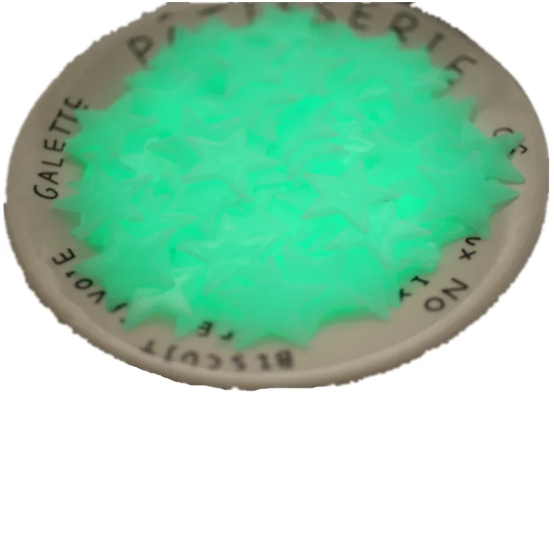 100 шт. 3D звезды светится в темноте светящиеся наклейки на стену для детей спальня